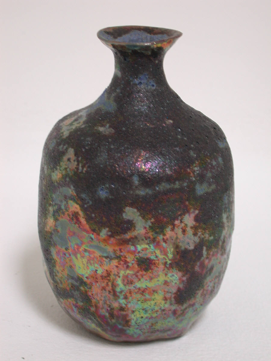 Artist: Beatrice Wood, Title: Dark Bronze Luster Vase, c. 1970 - click to close window