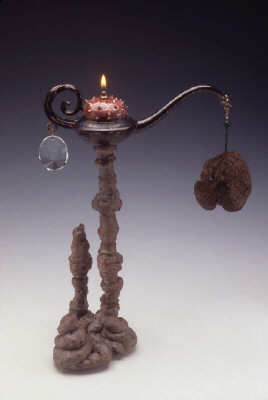Artist: Adrian Saxe, Title: Hi-Fibre Gyno-Monacle Magic Lamp, 1997 - click for larger image