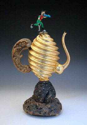 Artist: Adrian Saxe, Title: Untitled Ewer (Twister with Opportunity), 2004-05 - click for larger image