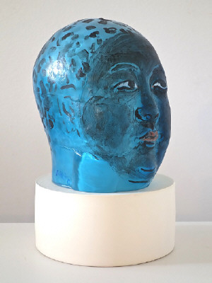 Artist: Akio Takamori, Title: Blue Boy, 2014 - click for larger image