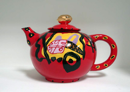 Artist: Anna Silver, Title: Untitled Red Teapot, c. 2002 - click for larger image