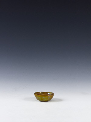 Artist: Beatrice Wood, Title: Miniature Bright Gold Lustre Bowl, c. 1980 - click for larger image