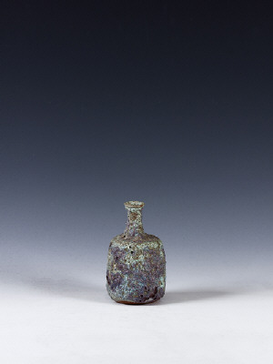 Artist: Beatrice Wood, Title: Small Lava Glazed Bottle, c. 1960 - click for larger image