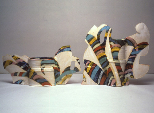 Artist: Betty Woodman, Title: His/Her Vases - Interior/Exterior (view B), 2004 - click for larger image