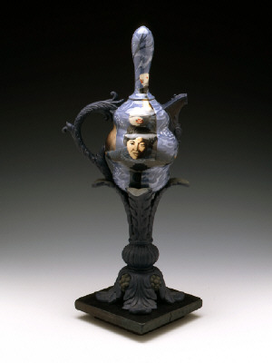 Artist: Cindy Kolodziejski, Title: Balance Teapot, 1998 (View 1) - click for larger image