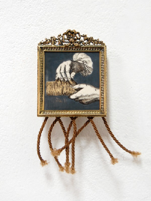 Artist: Cindy Kolodziejski, Title: Brush Your Hair 100 Times Before You Go To Bed, 2011 - click for larger image