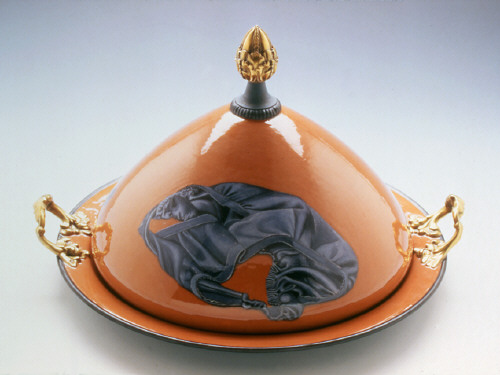 Artist: Cindy Kolodziejski, Title: Covered Tray (Panties and Bra), 1999 (View 1) - click for larger image