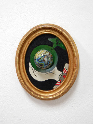 Artist: Cindy Kolodziejski, Title: I've Got the Whole World in My Hand 1, 2011 - click for larger image