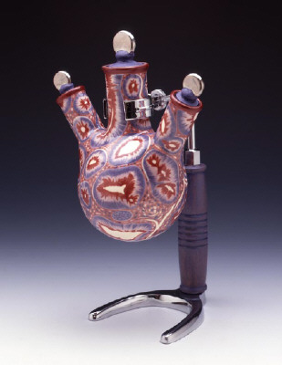 Artist: Cindy Kolodziejski, Title: Paisley Histopathology, 2003 - click for larger image