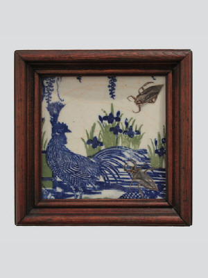 Artist: Cindy Kolodziejski, Title: Roaches and Rooster, 2012 - click for larger image