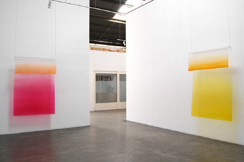 Artist: Craig Kauffman, Title: Installation view of Untitled, 1969 - click for larger image