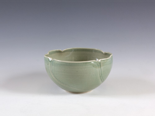Artist: Elsa Rady, Title: Untitled Celadon Bowl, 1974 (view 2) - click for larger image