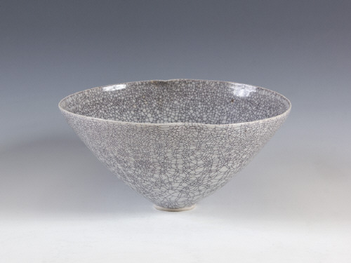 Artist: Elsa Rady, Title: Untitled Porcelain Bowl with Crackle Glaze, 1972 - click for larger image