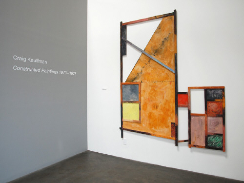 Artist: Craig Kauffman, Title: Installation view of Craig Kauffman: Constructed Paintings 1973 - 1976 - click for larger image