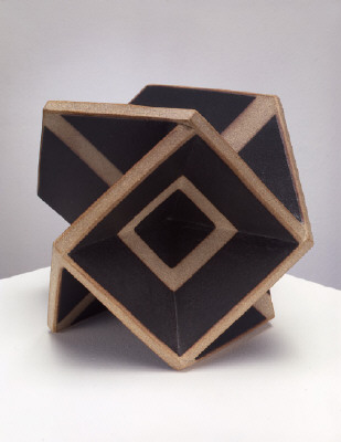Artist: John Mason, Title: Square Hex 3, Black with Tracers, 2005 - click for larger image