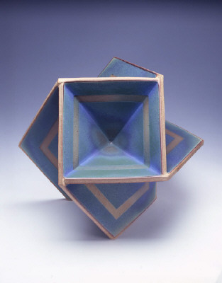 Artist: John Mason, Title: Trans Orb, Blue-Green with Tracers, 2006 - click for larger image