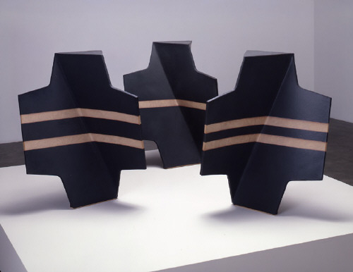 Artist: John Mason, Title: Trio, Black with Tracers, 2004 - click for larger image