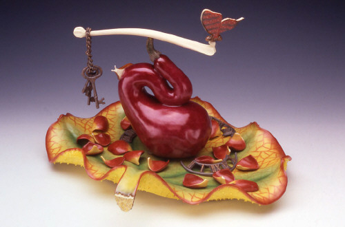 Artist: Keisuke Mizuno, Title: Purple Fruit with the Balance, 2004 - click for larger image