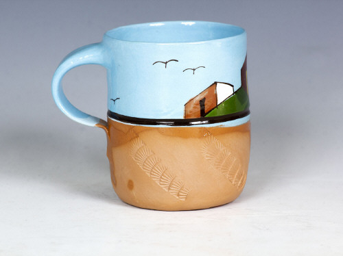 Artist: Ken Price, Title: Mexican Village Cup #3, c. 1972-77 - click for larger image