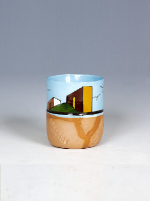 Artist: Ken Price, Title: Untitled Cup, c. 1972-77 (view 2) - click for larger image