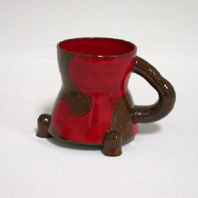 Artist: Ken Price, Title: Untitled (red & brown cup), 1989 - click for larger image