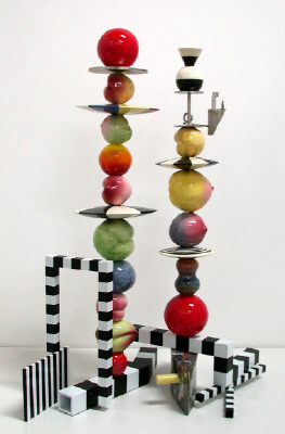 Artist: Peter Shire, Title: Double Peach Stack, 2004 - click for larger image
