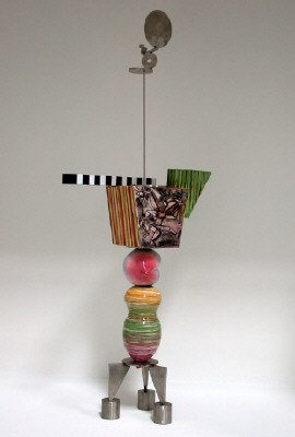 Artist: Peter Shire, Title: Mini Stack: Hammer'n Angel, 2004 - click for larger image