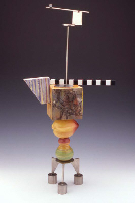 Artist: Peter Shire, Title: Mini Stack: Hammer'n Billy, 2004 - click for larger image