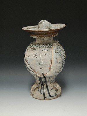 Artist: Peter Voulkos, Title: Vase, 1955-1956 - click for larger image