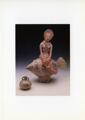 Artist: Beatrice Wood, Title: Announcement Card for Beatrice Wood: Vessels, Figures & Drawings Exhibition, March 15, 1997 - April 12, 1997. - click for larger image
