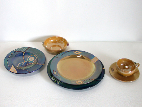 Artist: Ralph Bacerra, Title: 9 Place Settings/Dinnerware, 1999 - click for larger image