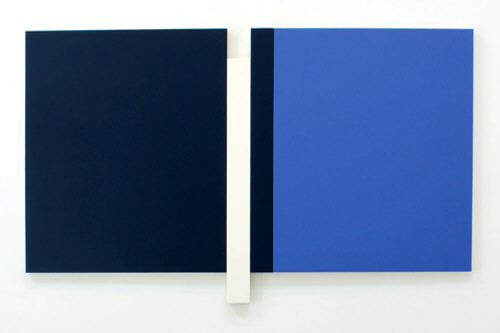 Artist: Scot Heywood, Title: Sunyata Black, Blue, White, 2012 - click for larger image
