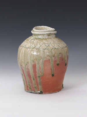 Artist: Sugimoto Sadamitsu, Title: Iga Flower Vase (view 1), N.D. - click for larger image