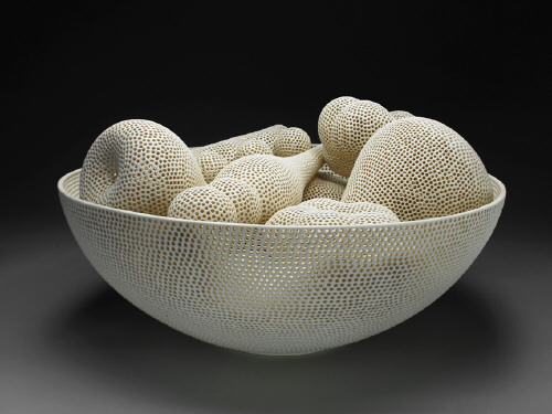 Artist: Tony Marsh, Title: Perforated Vessel Series / Vessel & Contents, 2009 - click for larger image