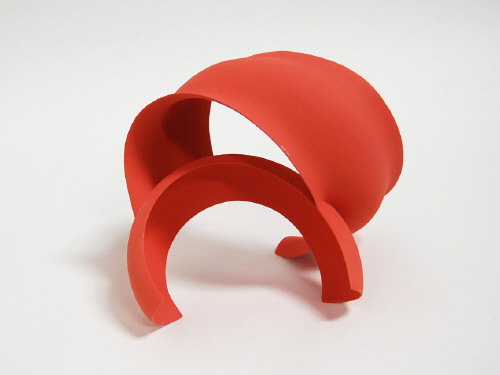 Artist: Wouter Dam, Title: Red Sculpture, 2008 - click for larger image