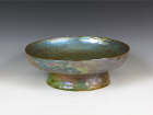 Beatrice Wood - Blue Lustre Footed Bowl "Monet", c. 1982